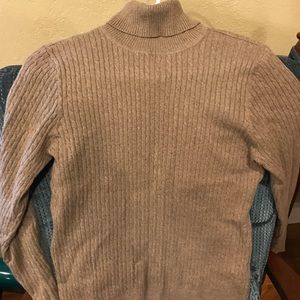 Lightweight Brown Cable Sweater